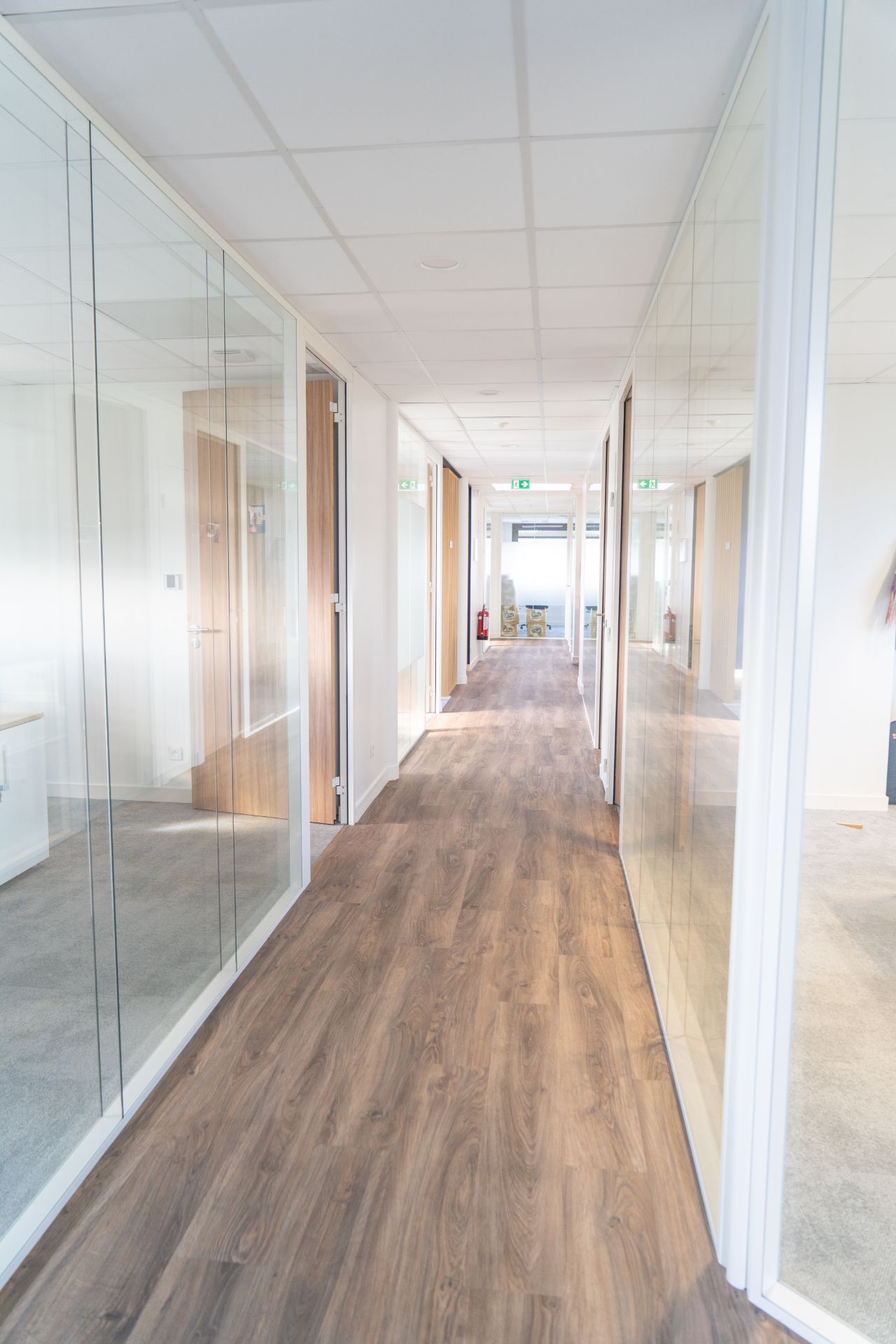 Cloison intérieur vitrée