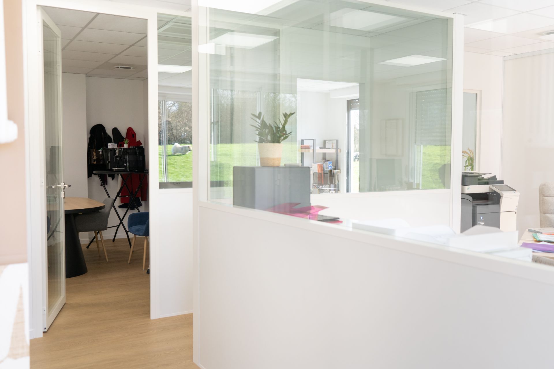 Cloison intérieur vitrée